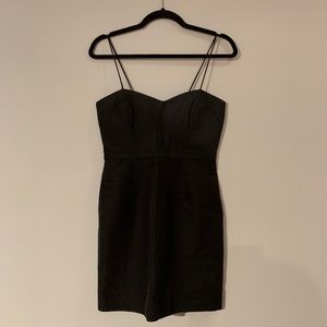 J Crew Grey Black Mini Dress Short Sexy 4P Petite
